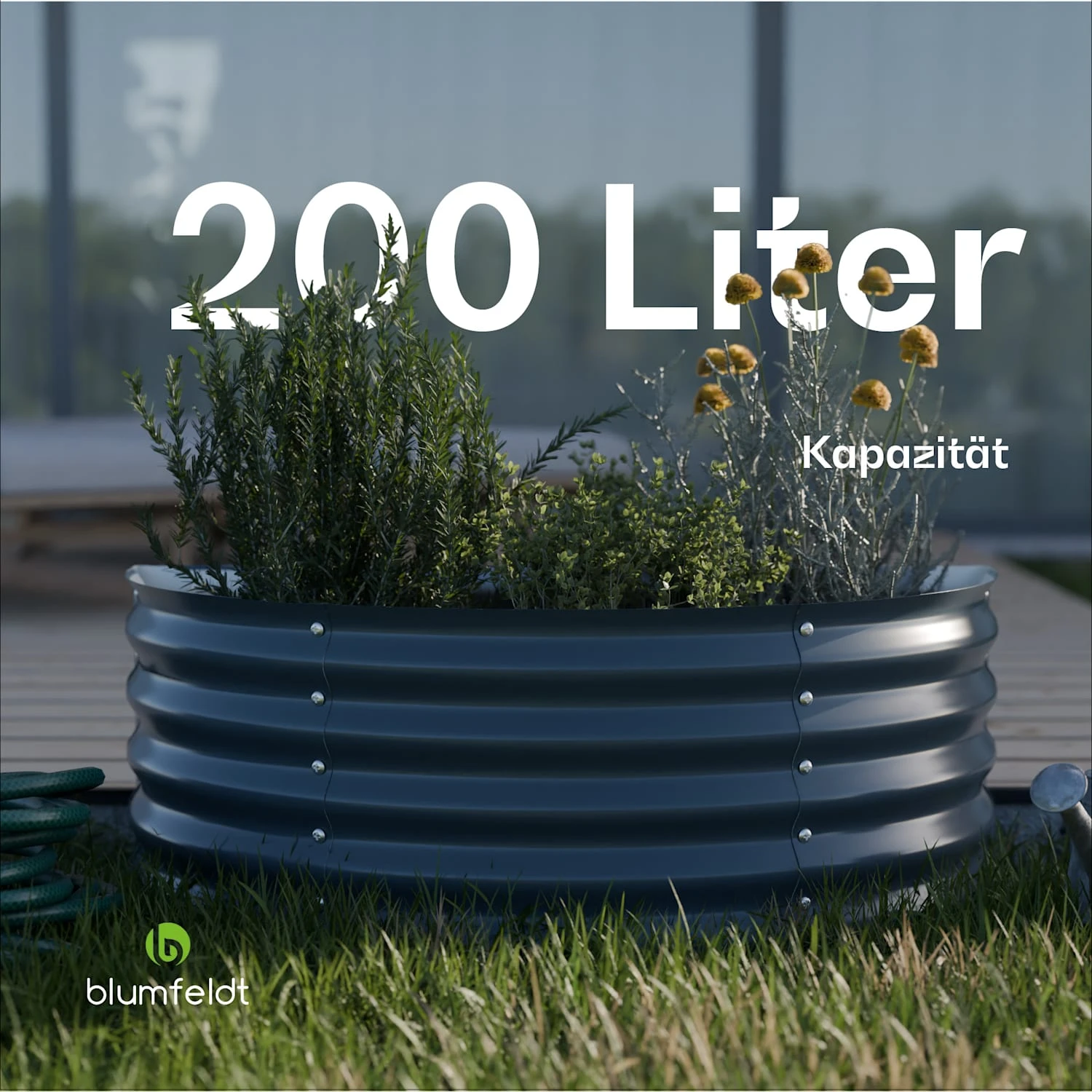 Curvbox 105x60x43 Cm Hochbeet Anthrazit 7 Curvbox 105x60x43 Cm Hochbeet Anthrazit – Bild 5