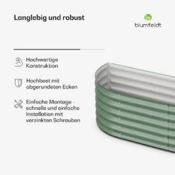 Curvbox 150x60x43 Cm Hochbeet Grün -Blumfeldt Verkaufsgeschäft 10046043 de 0006 usp