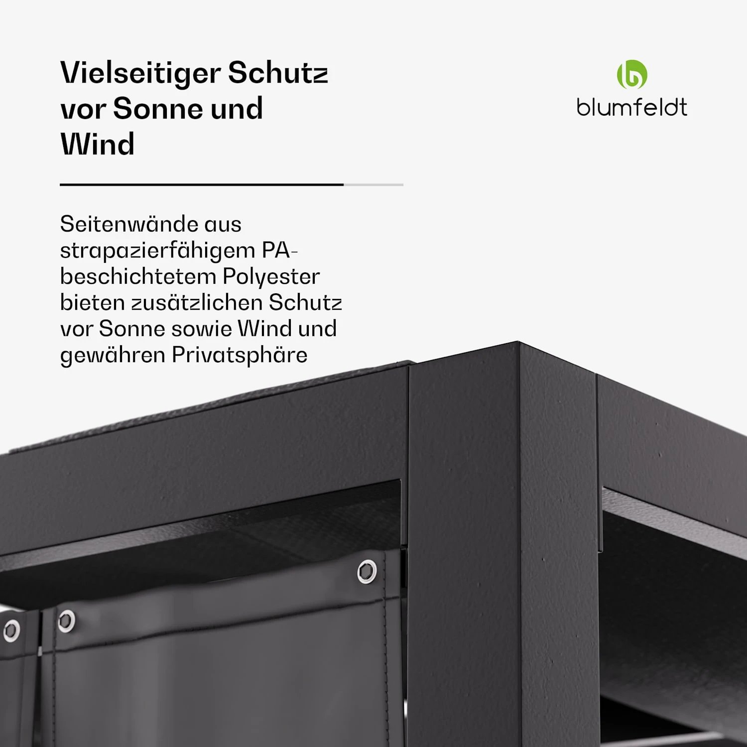 Shade Cove Stoff-Pergola 3x3 6 Shade Cove Stoff-Pergola 3x3 – Bild 4