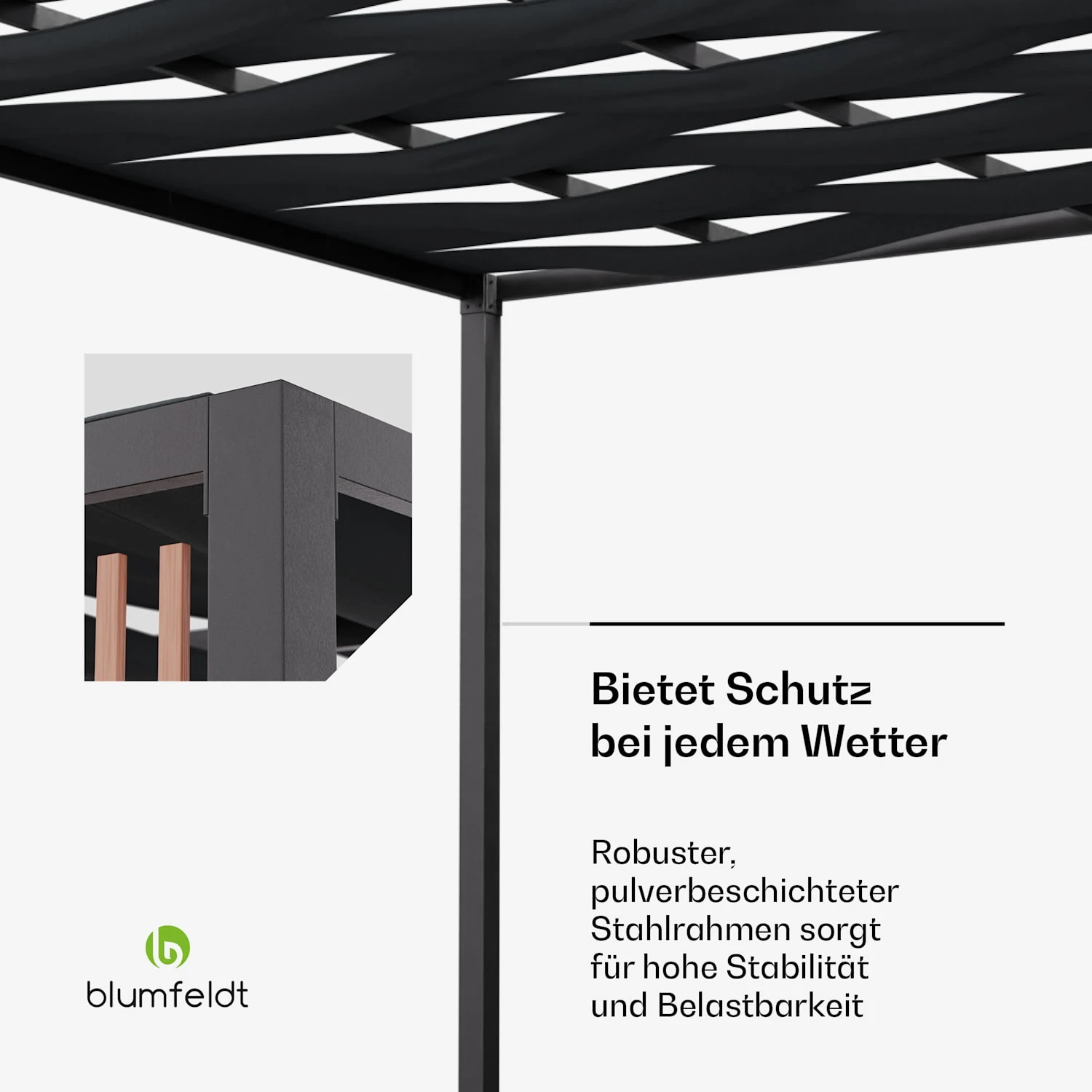 Shade Cove Vert Pergola 3x3 8 Shade Cove Vert Pergola 3x3 – Bild 6