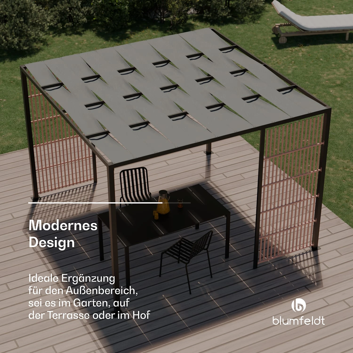 Shade Cove Vert Pergola 3x3 9 Shade Cove Vert Pergola 3x3 – Bild 7