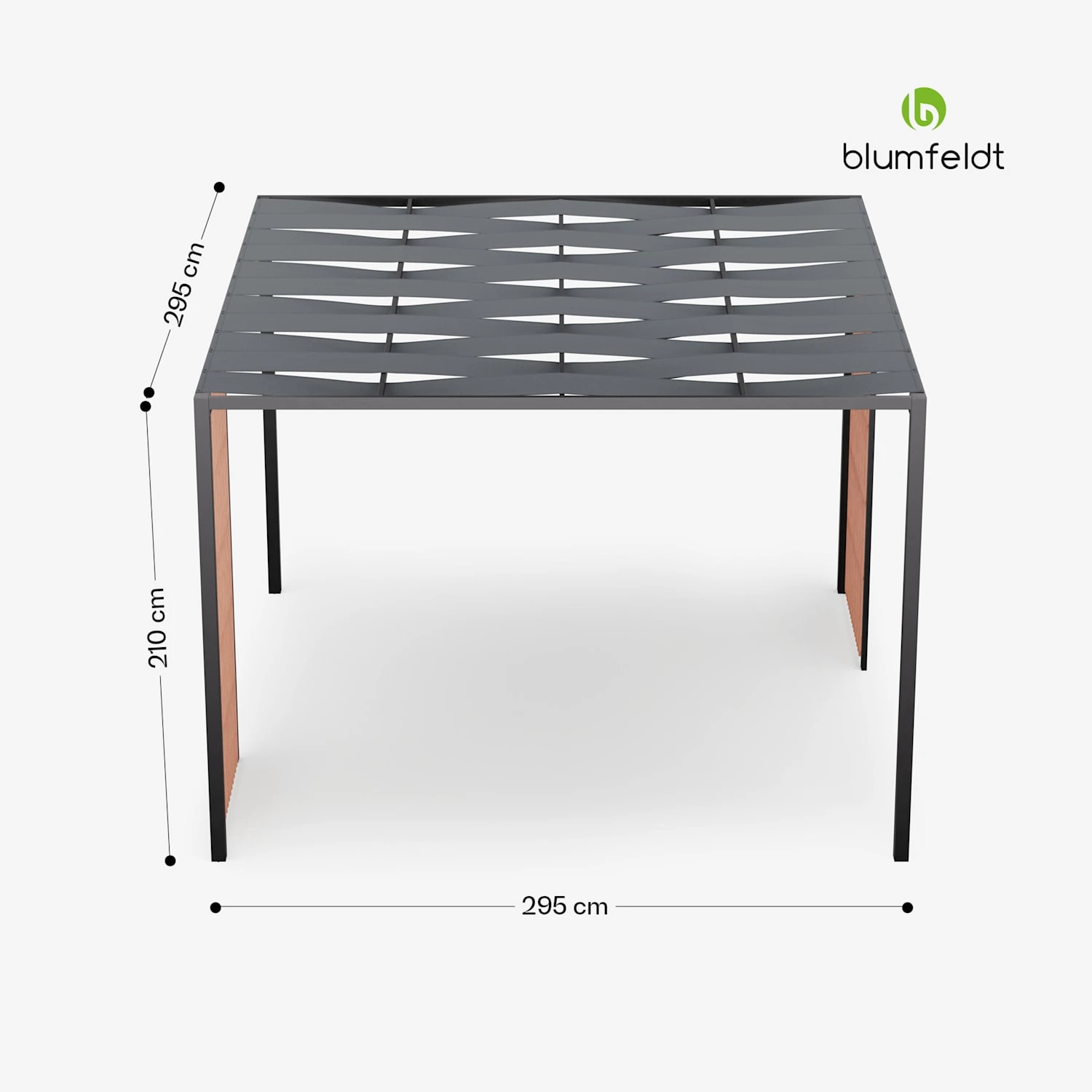 Shade Cove Vert Pergola 3x3 10 Shade Cove Vert Pergola 3x3 – Bild 8