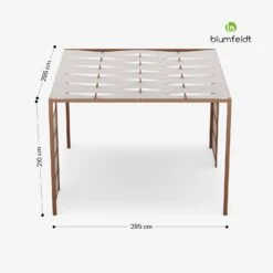 Shade Cove GreenWall Pergola 3x3 -Blumfeldt Verkaufsgeschäft 10046118 yy 0011 dimensions