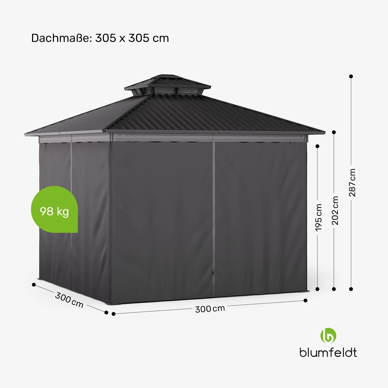 ShadeFortress Pavillon 3x3 M 9 ShadeFortress Pavillon 3x3 M – Bild 7
