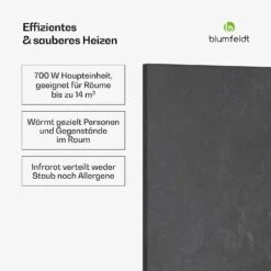 [Wiederverpackt] Heat Square | Infrarotheizung | 700W -Blumfeldt Verkaufsgeschäft 10046397 de 0003 usp