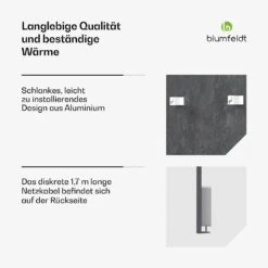 [Wiederverpackt] Heat Square | Infrarotheizung | 700W -Blumfeldt Verkaufsgeschäft 10046397 de 0006 usp