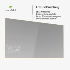 [Wiederverpackt] Infrared Heater | Smart Mirror | Infrarot | 600 W | IP44 -Blumfeldt Verkaufsgeschäft 10046459 de 0004 usp