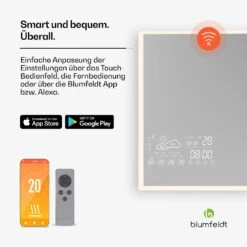 [Wiederverpackt] Infrared Heater | Smart Mirror | Infrarot | 600 W | IP44 -Blumfeldt Verkaufsgeschäft 10046459 de 0005 usp