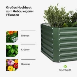 Terrabox 100x100x60 Cm Hochbeet Grün -Blumfeldt Verkaufsgeschäft 10046543 de 0004 usp