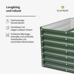 Terrabox 100x100x60 Cm Hochbeet Grün -Blumfeldt Verkaufsgeschäft 10046543 de 0006 usp