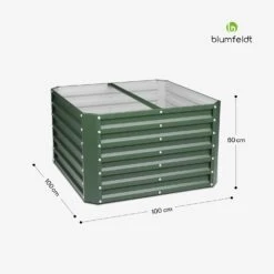 Terrabox 100x100x60 Cm Hochbeet Grün -Blumfeldt Verkaufsgeschäft 10046543 yy 0011 dimensions