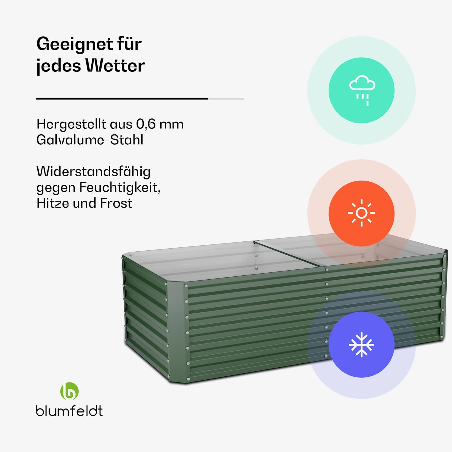 Terrabox 200x100x60 Cm Hochbeet Grün 4 Terrabox 200x100x60 Cm Hochbeet Grün – Bild 2