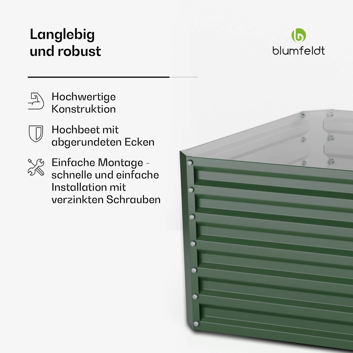 Terrabox 200x100x60 Cm Hochbeet Grün 8 Terrabox 200x100x60 Cm Hochbeet Grün – Bild 6