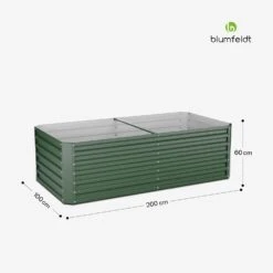 Terrabox 200x100x60 Cm Hochbeet Grün 15 Terrabox 200x100x60 Cm Hochbeet Grün -Blumfeldt Verkaufsgeschäft 10046544 yy 0011 dimensions