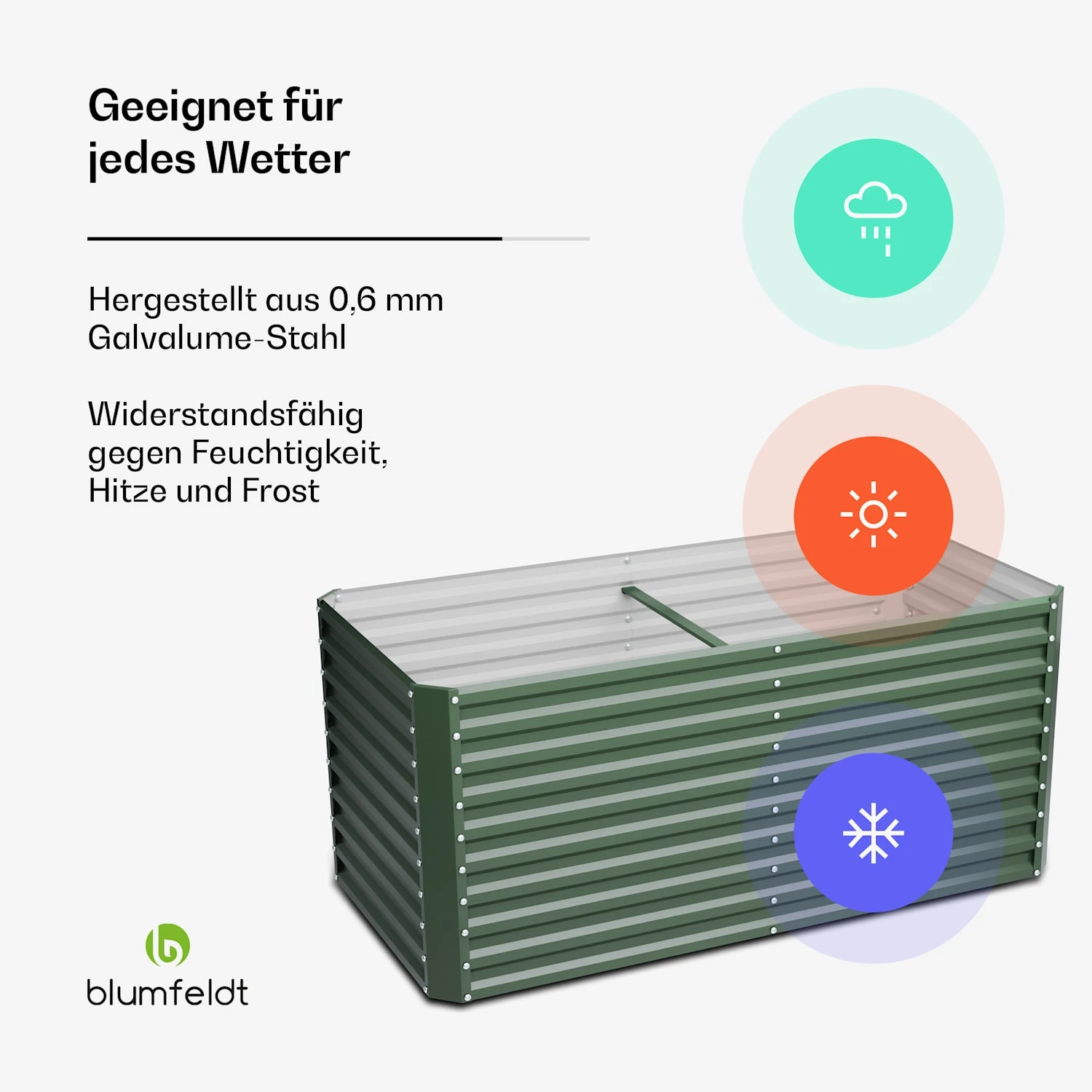 Terrabox 200x100x90 Cm Hochbeet Grün 4 Terrabox 200x100x90 Cm Hochbeet Grün – Bild 2