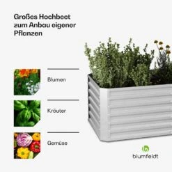 Terrabox 240x100x60 Cm Hochbeet Silber -Blumfeldt Verkaufsgeschäft 10046546 de 0004 usp