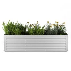 Terrabox 240x100x60 Cm Hochbeet Silber