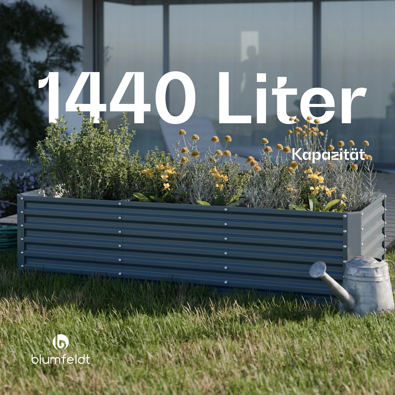 Terrabox 240x100x60 Cm Hochbeet Anthrazit 7 Terrabox 240x100x60 Cm Hochbeet Anthrazit – Bild 5