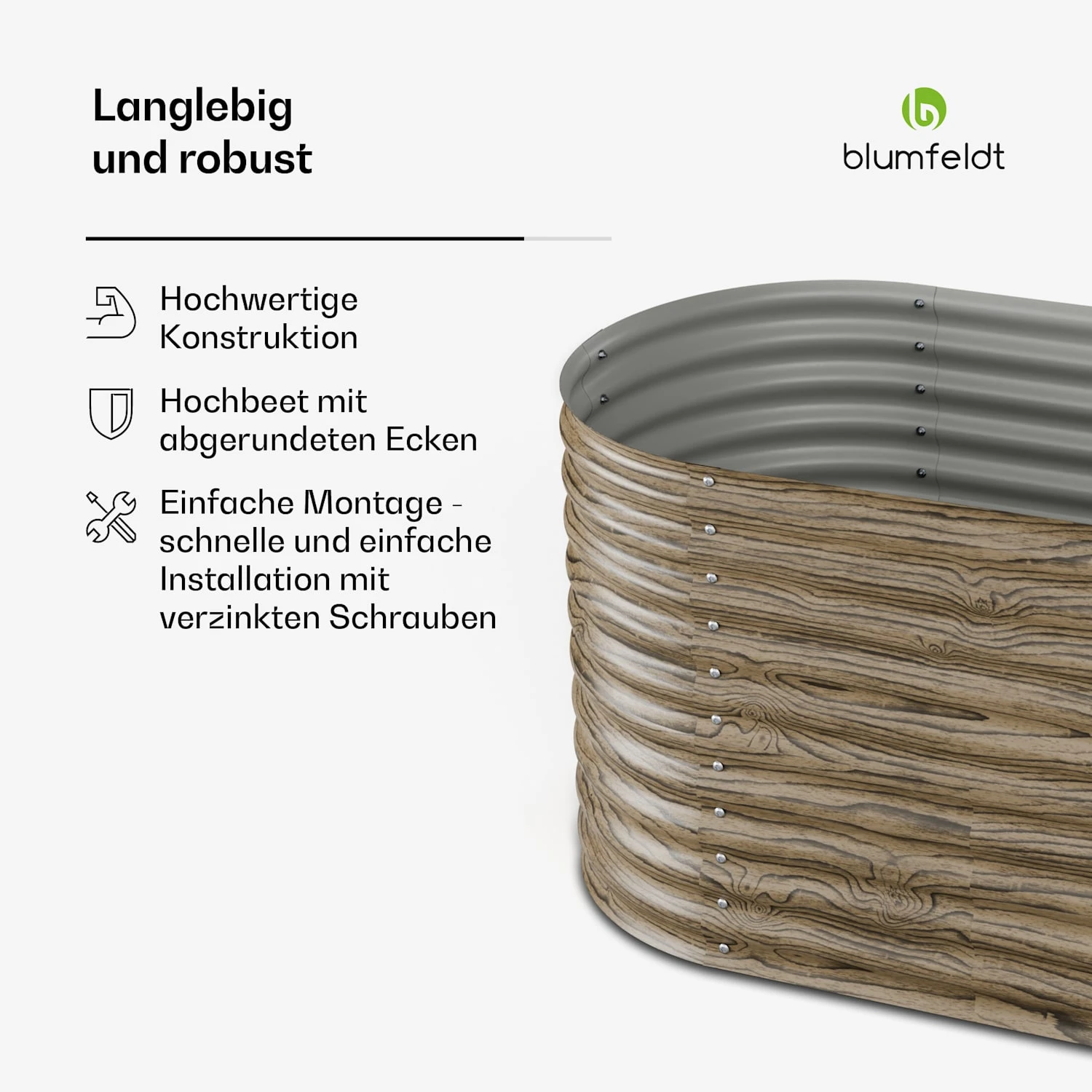 Rondabox 160x80x80 Cm Hochbeet Holzoptik 8 Rondabox 160x80x80 Cm Hochbeet Holzoptik – Bild 6