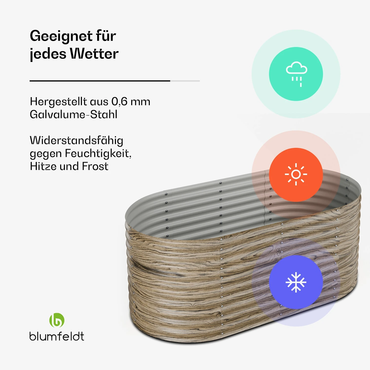 Rondabox 200x100x80 Cm Hochbeet Holzoptik 4 Rondabox 200x100x80 Cm Hochbeet Holzoptik – Bild 2