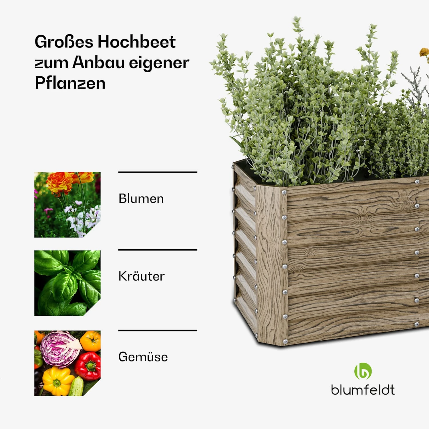 Terrabox 120x60x60 Cm Hochbeet Holzoptik 6 Terrabox 120x60x60 Cm Hochbeet Holzoptik – Bild 4