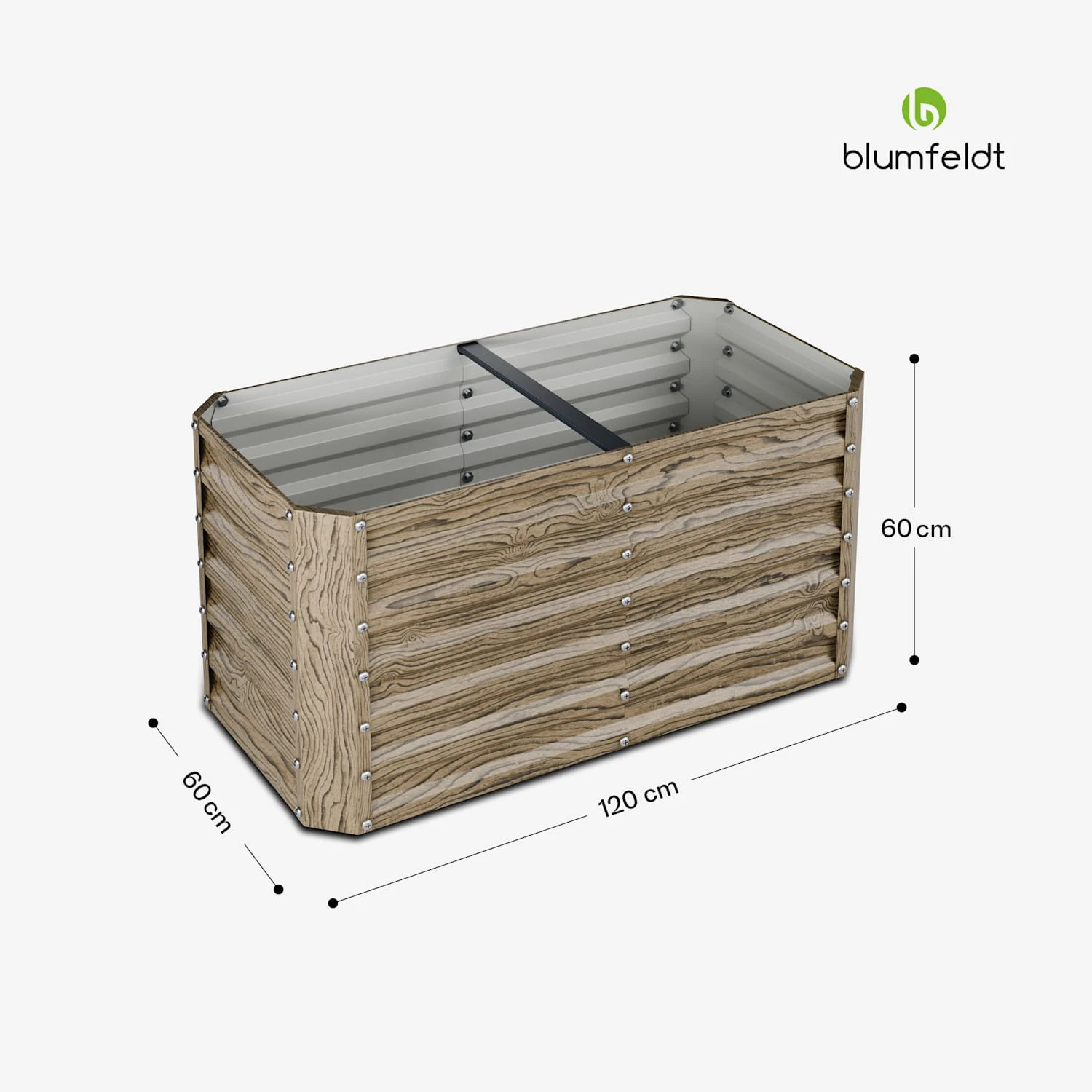 Terrabox 120x60x60 Cm Hochbeet Holzoptik 9 Terrabox 120x60x60 Cm Hochbeet Holzoptik – Bild 7
