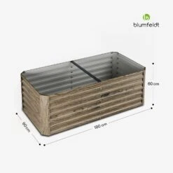 Terrabox 180x90x60 Cm Hochbeet Holzoptik -Blumfeldt Verkaufsgeschäft 10046551 yy 0011 dimensions