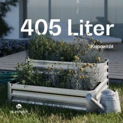 Terrabox 120x90x50 Cm 2 Stufen Hochbeet​ Silber -Blumfeldt Verkaufsgeschäft 10046835 de 0005 usp