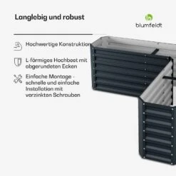 Flexgrow 160x160x60 Cm Hochbeet Anthrazit 14 Flexgrow 160x160x60 Cm Hochbeet Anthrazit -Blumfeldt Verkaufsgeschäft 10046838 de 0006 usp