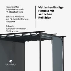 Pantheon Robust Pergola 3x3 M 10 Pantheon Robust Pergola 3x3 M -Blumfeldt Verkaufsgeschäft 10046855 de 0002 usp