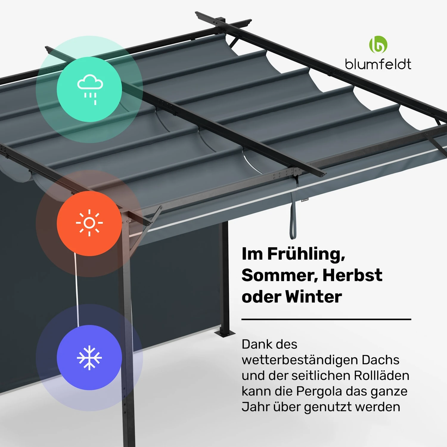 Pantheon Robust Pergola 3x3 M 7 Pantheon Robust Pergola 3x3 M – Bild 5