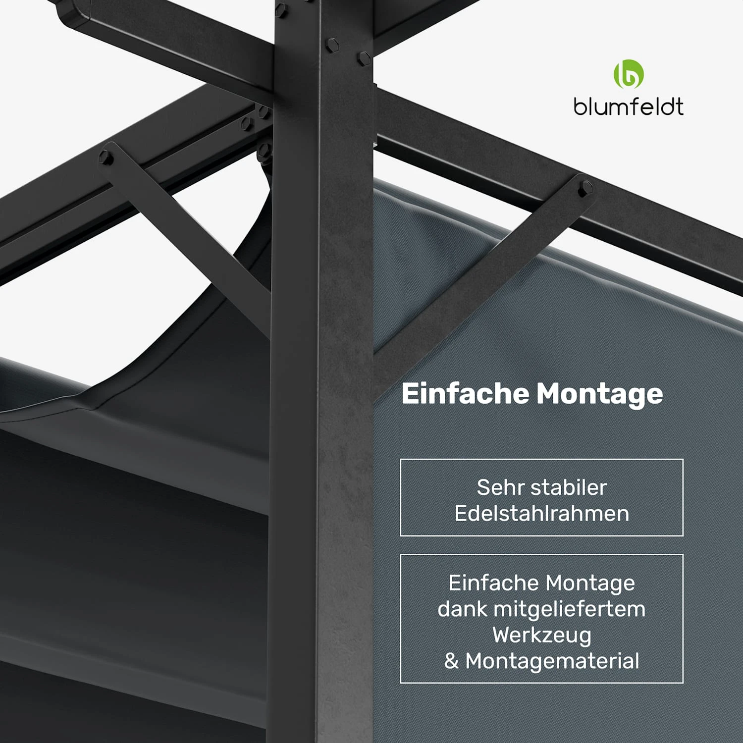 Pantheon Robust Pergola 3x3 M 8 Pantheon Robust Pergola 3x3 M – Bild 6