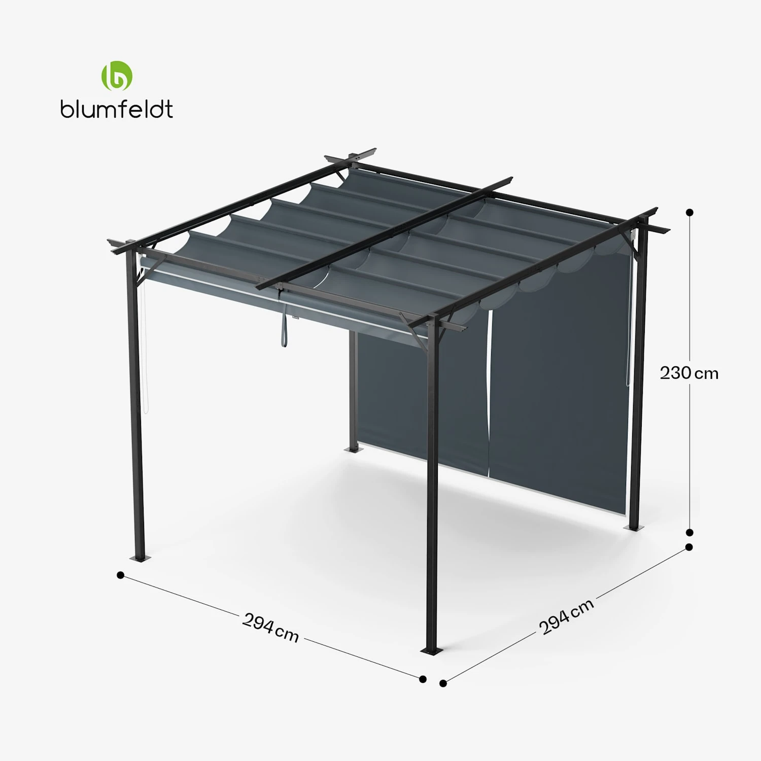Pantheon Robust Pergola 3x3 M 9 Pantheon Robust Pergola 3x3 M – Bild 7
