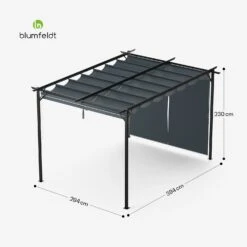 Pantheon Robust Pergola 3x4 M 15 Pantheon Robust Pergola 3x4 M -Blumfeldt Verkaufsgeschäft 10046856 yy 0011 dimensions