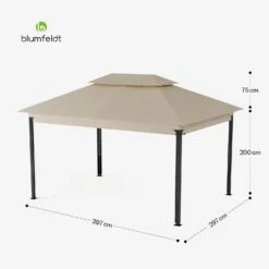 Grandezza Cortina Gartenpavillon 3x4 M -Blumfeldt Verkaufsgeschäft 10046870 yy 0011 dimensions