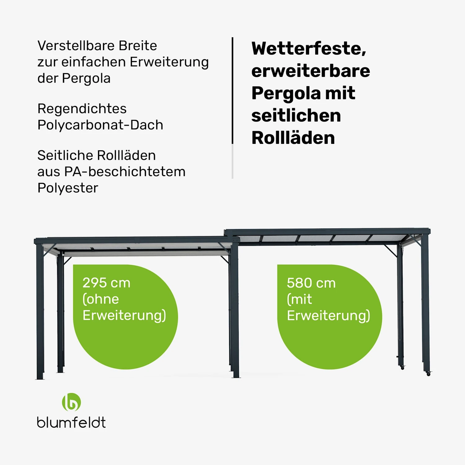 Pantheon Cortina Solid Sky Expand Gartenpavillon 3x6 4 Pantheon Cortina Solid Sky Expand Gartenpavillon 3x6 – Bild 2