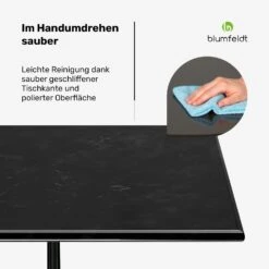 Patras Bistrotisch Eckig Marmortischplatte 60 X 60cm -Blumfeldt Verkaufsgeschäft 10046906 de 0004 usp