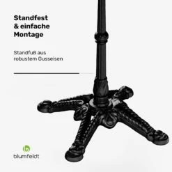 Patras Bistrotisch Eckig Marmortischplatte 60 X 60cm -Blumfeldt Verkaufsgeschäft 10046906 de 0005 usp