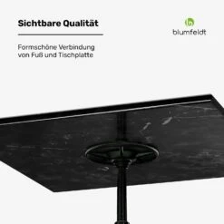 Patras Bistrotisch Eckig Marmortischplatte 60 X 60cm -Blumfeldt Verkaufsgeschäft 10046906 de 0006 usp