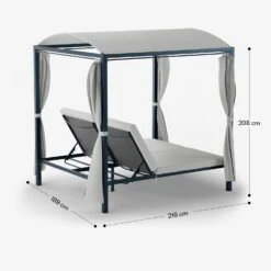 Eremitage Double XL Sunbed Sonnenbett | Sonnenschutz -Blumfeldt Verkaufsgeschäft 10046914 yy 0011 dimensions